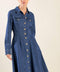 DRIFTING THOUGHTS DENIM MIDI DRESS