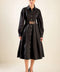 MIDNIGHT MASQUERADE WOVEN MIDI DRESS