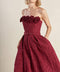 GLORIOUS SHINE WOVEN MIDI DRESS