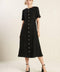 SOMETHING MORE TWEED WOVEN MIDI DRESS