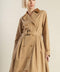 FALLING LEAVES WOVEN MIDI TRENCH COAT