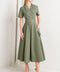 LOST IN THE STARS WOVEN MIDI DRESS