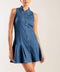 WHERE I WANT TO BE DENIM MINI DRESS