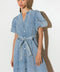 BAREFORM LIGHT DENIM MIDI DRESS