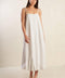 JUST WONDERING WOVEN MIDI DRESS