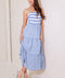 ANYTHING IS POSSIBLE WOVEN MIDI DRESS