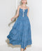 ETERNAL DESIRE DENIM MIDI DRESS