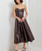 ESPRESSO DIVA FAUX LEATHER MIDI DRESS