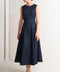 MODERN DARK DENIM MIDI DRESS