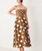 DOLCE VITA POLKA DOT WOVEN MIDI DRESS