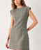ACADEMY CHIC WOVEN PLAID MINI DRESS