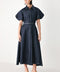 MIDNIGHT IN MANHATTAN DENIM MIDI DRESS