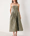GOLDEN SOIREE GOLD STATEMENT MIDI DRESS