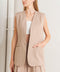 ELEGANT PLEAT WOVEN MIDI VEST