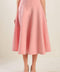FALLING INTO BLISS WOVEN MIDI SKIRT