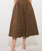 UPGRADED EVENT WOVEN MIDI SKIRT