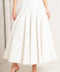 PALE FRAME WHITE WOVEN CIRCLE SKIRT