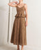 PURELY ROMANTIC WOVEN LACE MIDI SKIRT