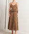 PURELY ROMANTIC WOVEN LACE MIDI SKIRT