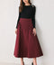 SCULPTED NOIR SHIRRED MIDI SKIRT