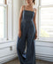 STOLEN GLANCES DENIM JUMPSUIT