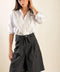 SEE WHAT HAPPENS WOVEN BERMUDA SHORTS