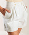 LOVE LETTERS WHITE WOVEN SHORT