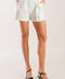 LOVE LETTERS WHITE WOVEN SHORT