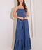 FEELING FREE INDIGO DENIM JUMPSUIT