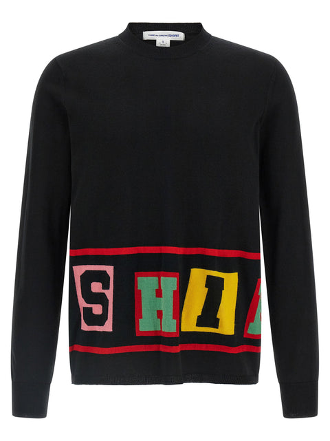 Comme Des Garcons Shirt Intarsia Sweater