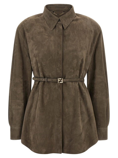 Fendi Suede Shirt