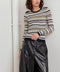 SWEET STRIPE MUSE SWEATER KNIT TOP