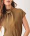 AMBERGLOW SOFT KNIT SCARF SWEATER KNIT TOP