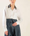 CAUSE A COMMOTION WOVEN TOP