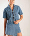 BY CHANCE DENIM TOP
