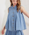 SERENITY HILL CHAMBRAY TOP