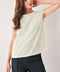 IVORY FRINGE OFF WHITE SEQUIN SLEEVELESS TOP