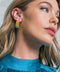 DIP RIBBED STUD EARRINGS