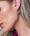 DIP RIBBED STUD EARRINGS