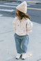 Floral Kids Half-Zip