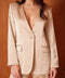 Fluid Satin Jacket with Scarf