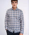 Casual Blue Plaid Shirt - Wessi