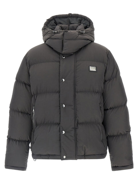 Dolce & Gabbana Logo Patch Down Jacket