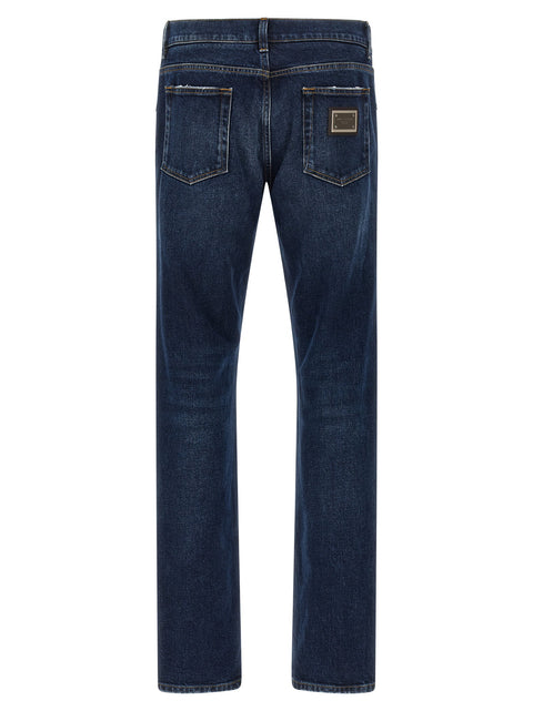Dolce & Gabbana Logo Plaque Jeans