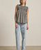 Gingham Ruffle Blouse - Black