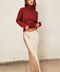 Going Out Pull On Maxi Skirt - CHAMPAGNE