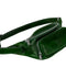 Green Leather Fanny Pack Belly Bag - Independent People