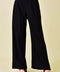 High Waisted Wide Leg Relaxed Fit Lounge Pants Black