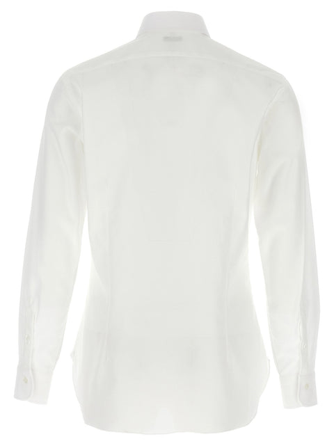 Barba Honeycomb Cotton Shirt