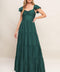 SUMMER MILK FOREST GREEN WOVEN MAXI DRESS